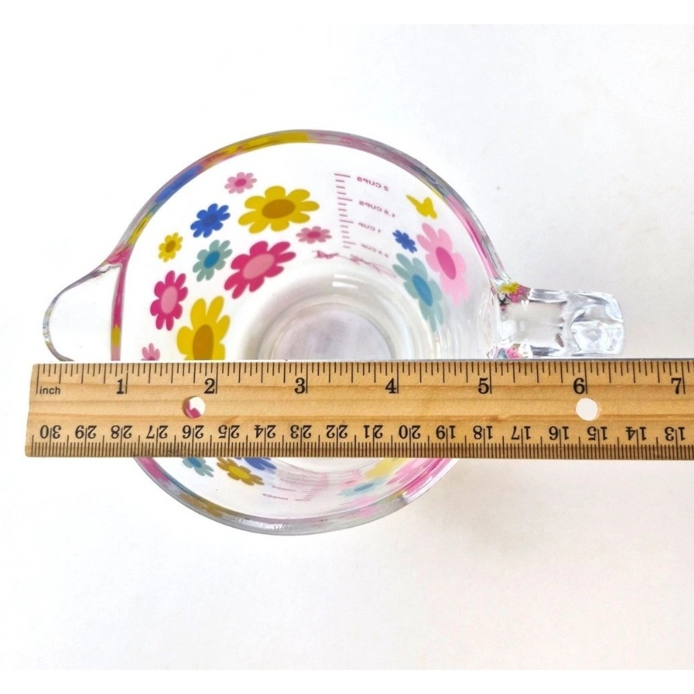 New Dolly Parton 2026 Summer Collection 2 Cup Measuring Cup Mod Floral Glass - Picture 7 of 7